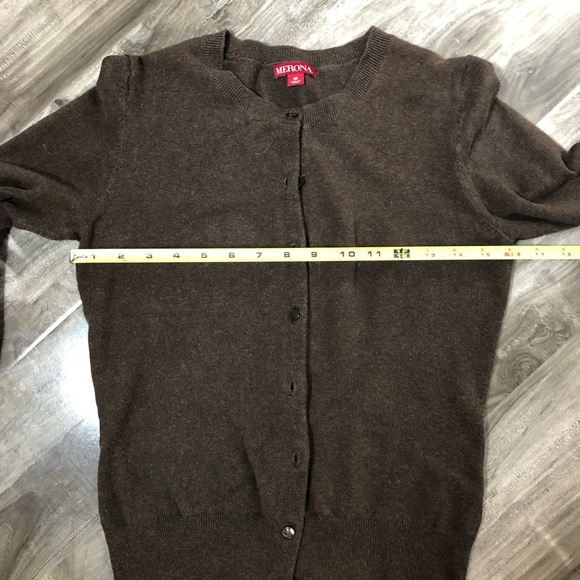 DONATED Soft comfy brown cardigan - Picture 3 of 13